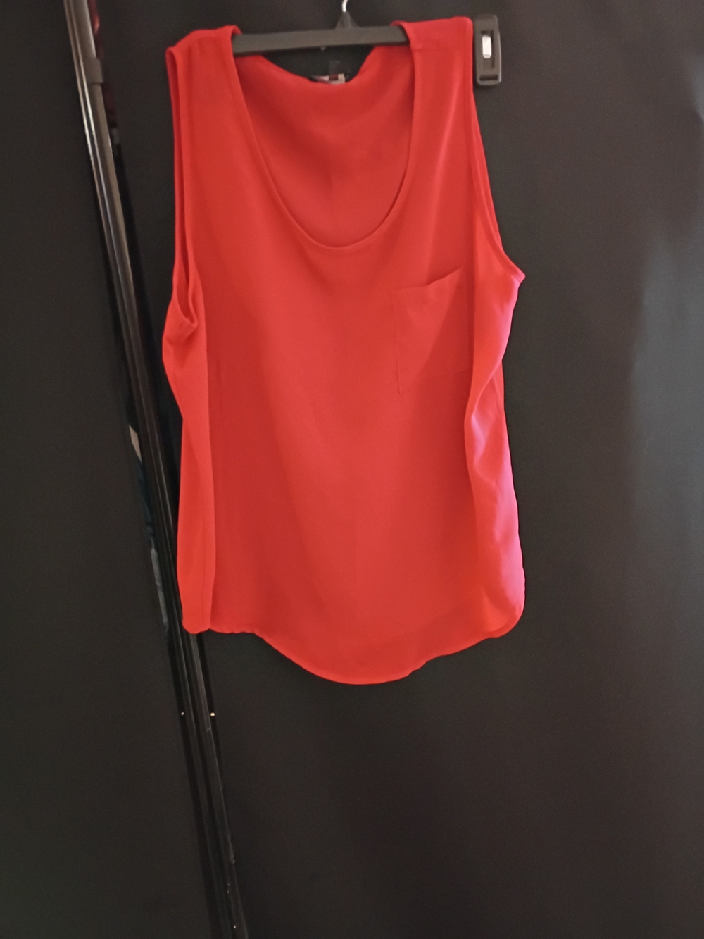 Soprano Bright Red Sleeveless Tank Top